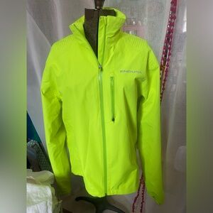 NWOT Men's Endura Neon Yellow Green Hummvee Waterproof Jacket Size XL Gorpcore